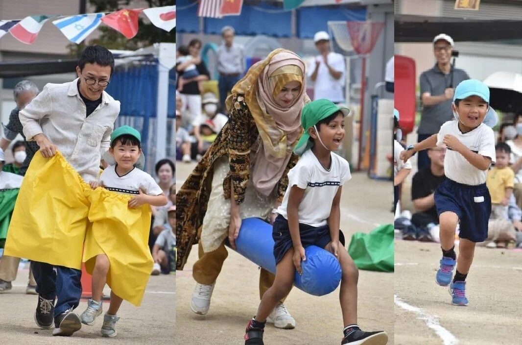 親子競技の様子