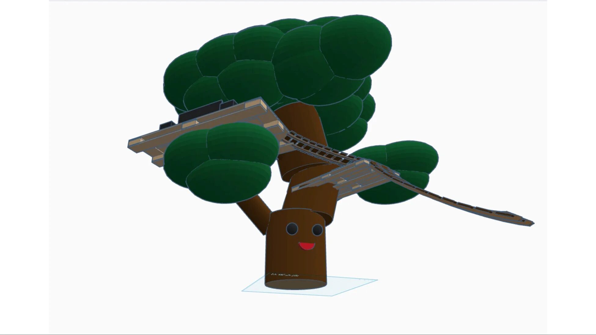 3Dモデルのツリーハウス