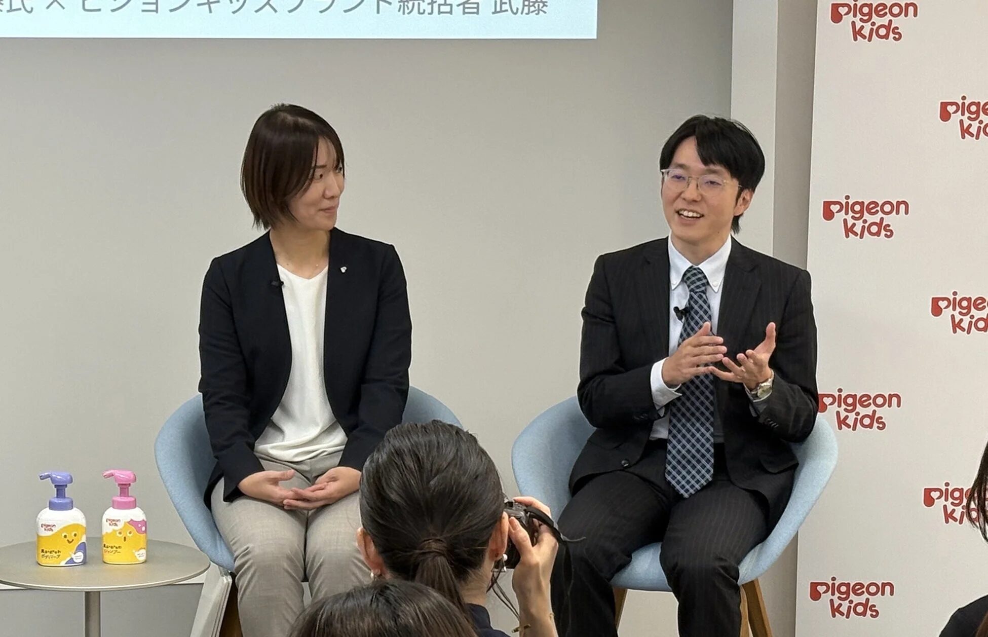 遠藤氏と武藤氏の対談の様子