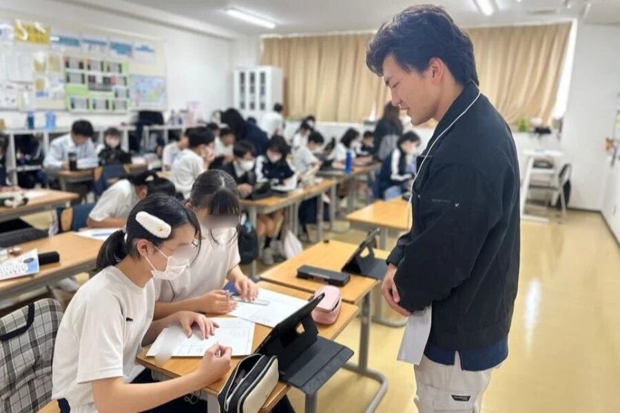 先生と生徒の交流