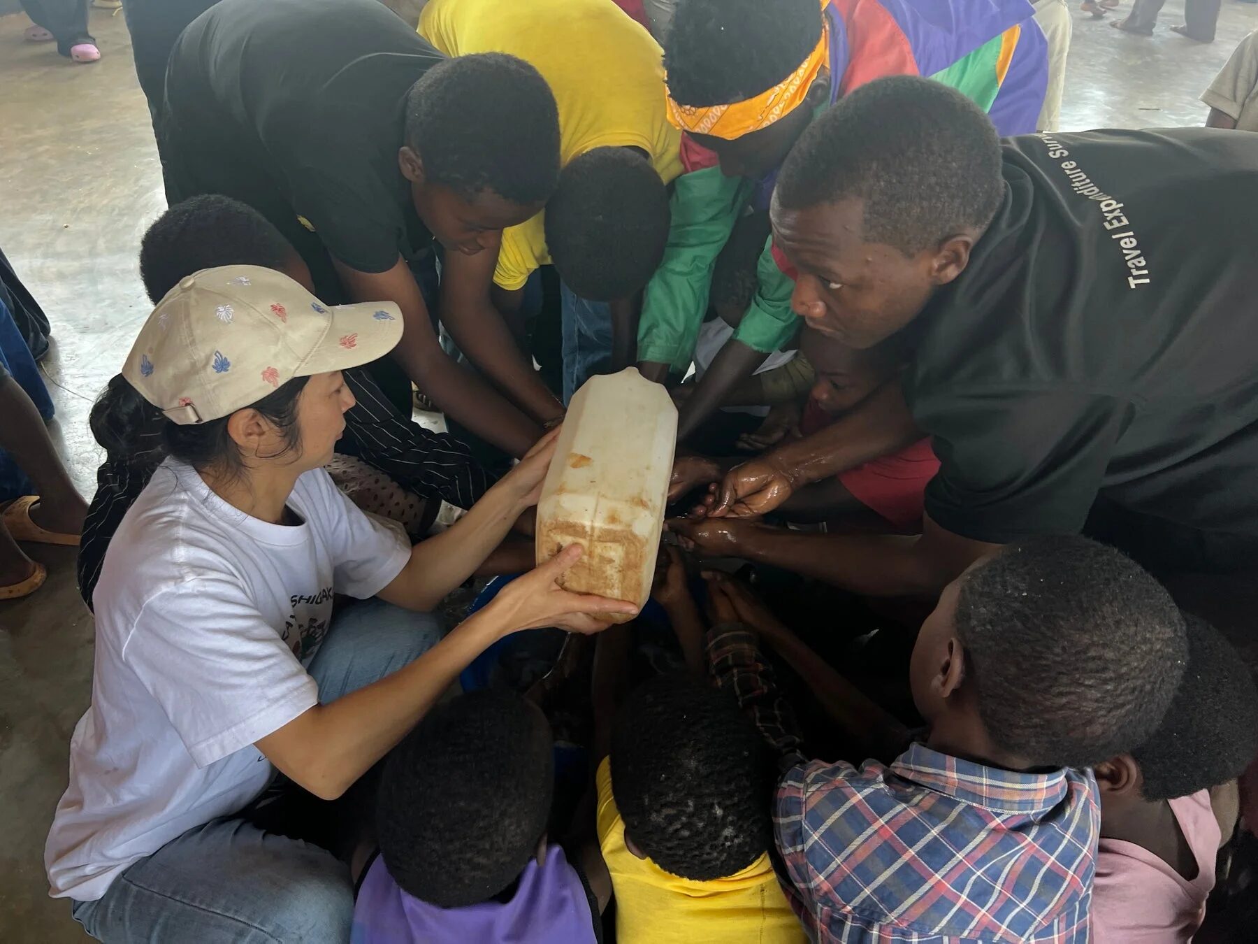 手洗い授業の様子