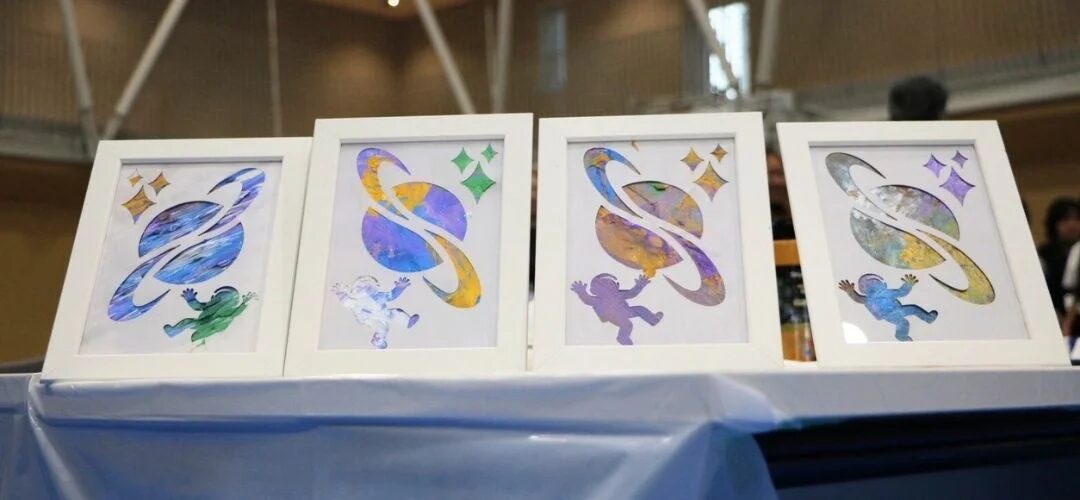 完成したアート作品