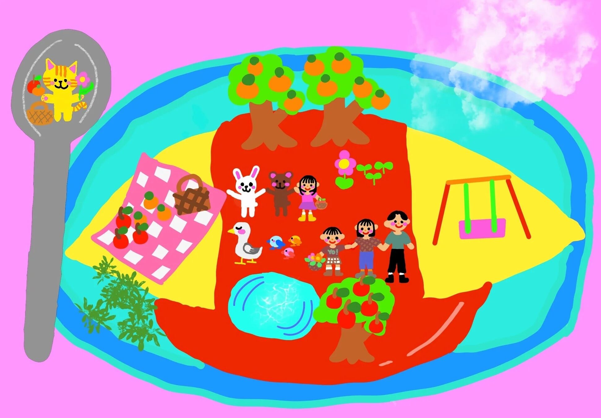 オムライスのうえでピクニック