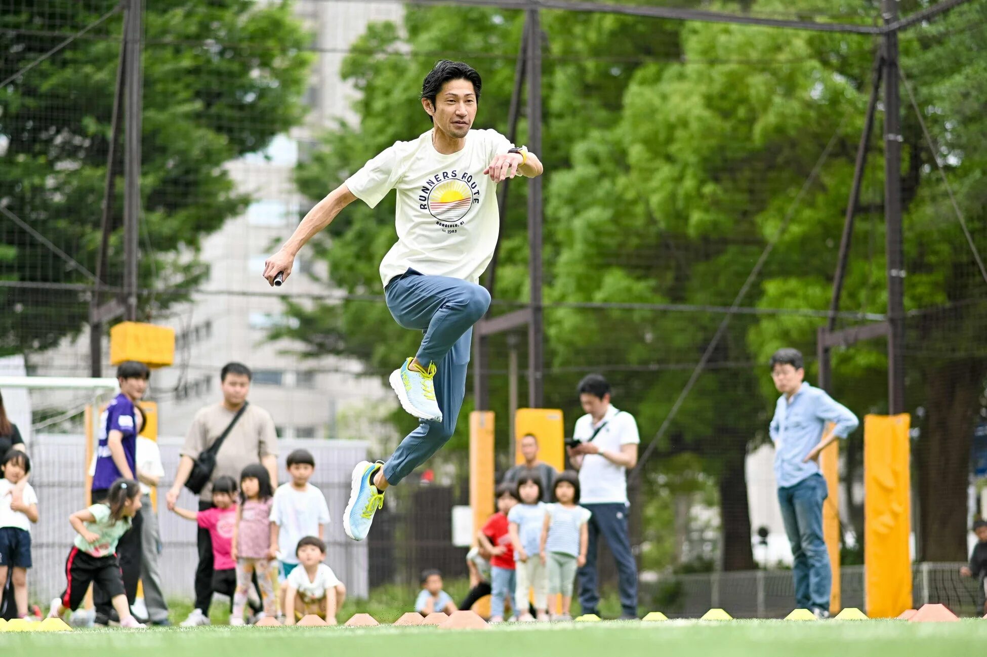 スポーツ体験の様子