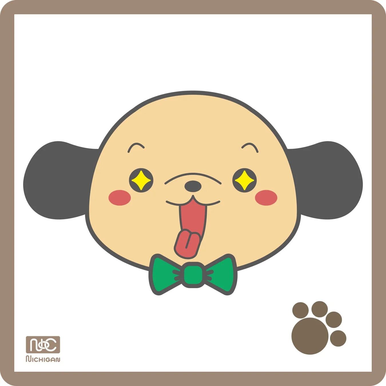 別ポーズの笑顔のニチワンくん