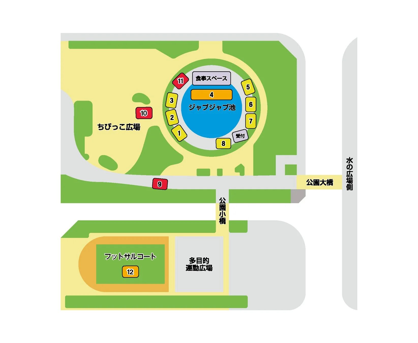 新宿中央公園のマップ