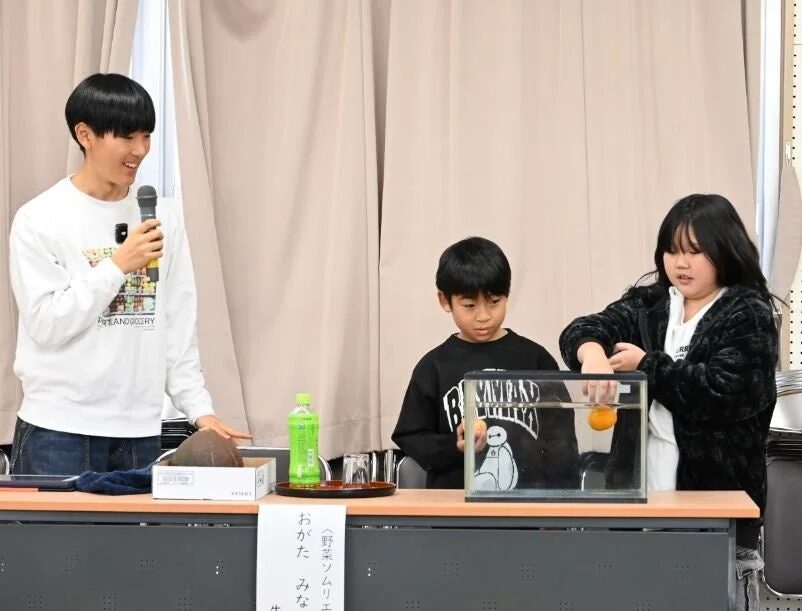 授業風景、実験