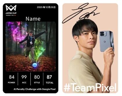 AI Penalty Challenge スコアカードとGoogle Pixel