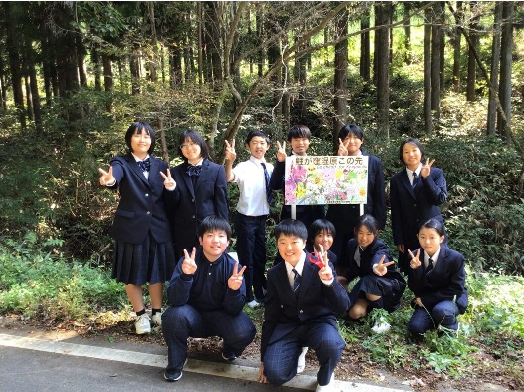 新見市立哲西中学校の活動風景