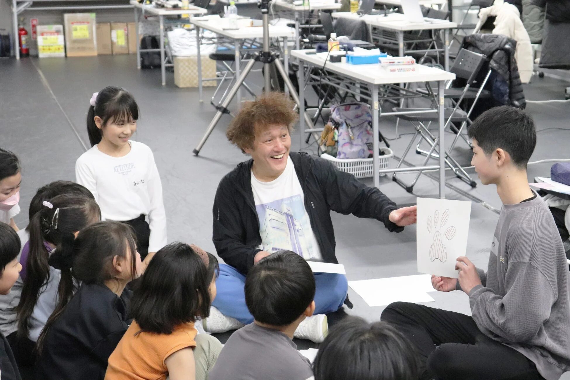 小林顕作さんと子どもたち