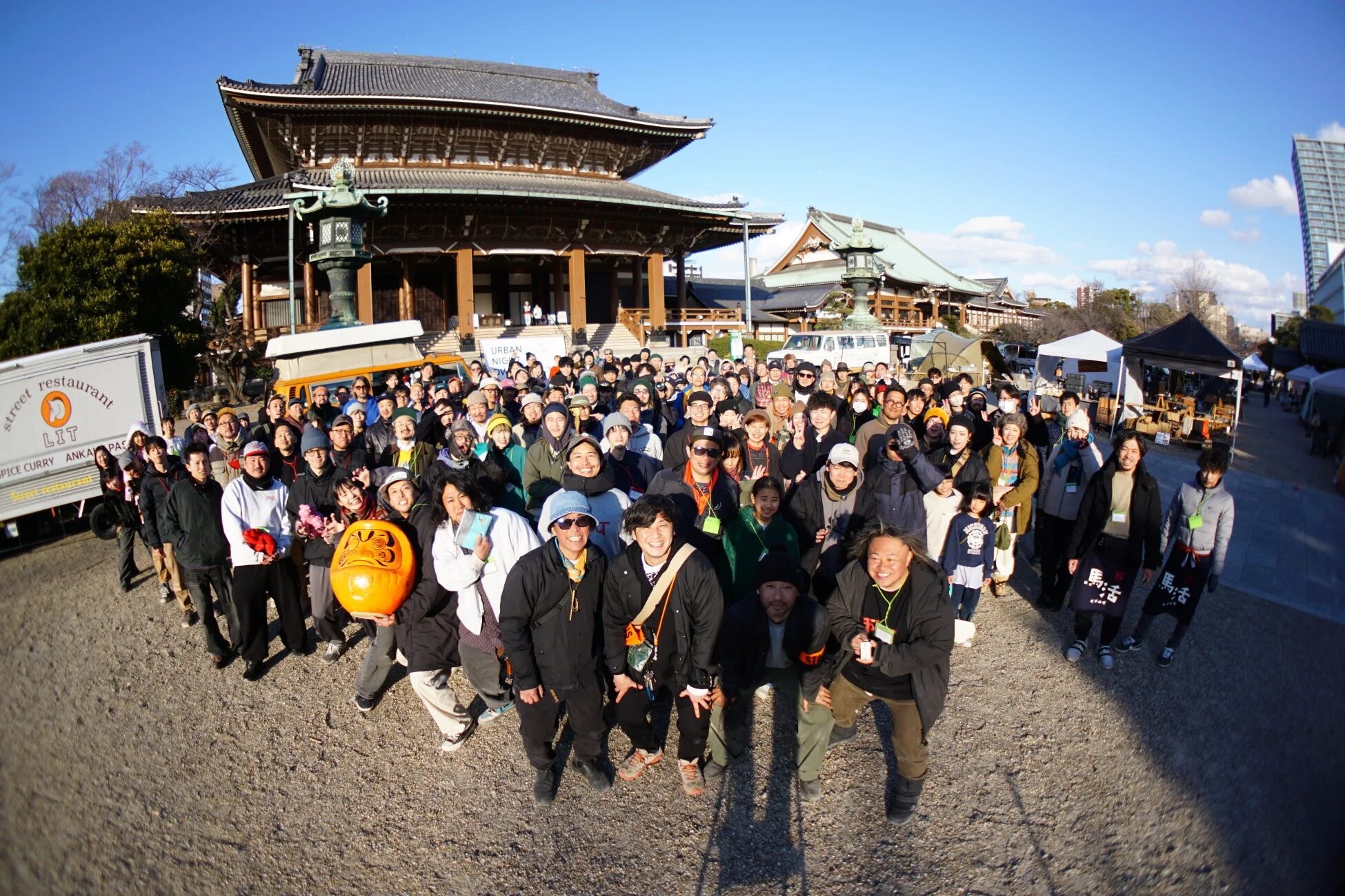 東別院で開催されるURBAN NIGHT OWL 2026の様子